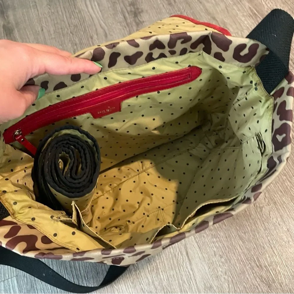 KATE SPADE Rare Cheetah Leopard Print Messenger Baby Bag with Changing Pad